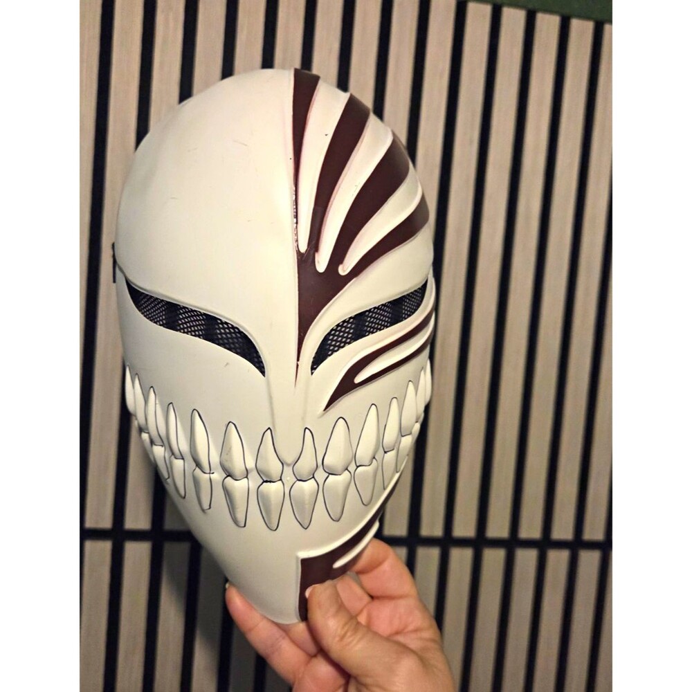 Bleach ICHIGO'S Shihakusho Anime Skull Face Full Mask Halloween Plastic Adult